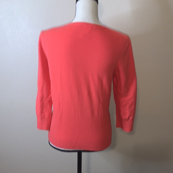Old Navy perfect fit stretch pink beaded button down cardigan sweater - Picture 5 of 6